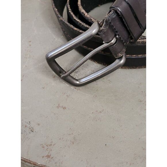VINTAGE Dockers Brown Full Grain Cowhide Leather Belt - SIZE 38 - MADE in USA - Picture 3 of 7